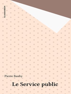 cover image of Le Service public